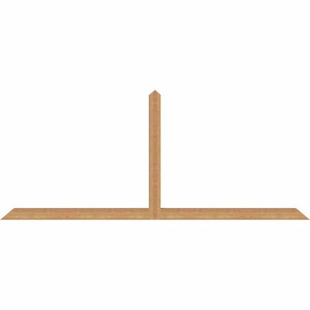 Ekena Millwork Portland Timber Gable Bracket, Western Red Cedar, 96"W x 40"H x 3 1/2"D x 3 1/2"F, 10/12 Pitch GBW096X40X0404POR00SWR